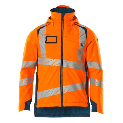 Zimná bunda CLIMASCOT®, ľahká zimná bunda, hi-vis oranžová/tmavá petrolejová