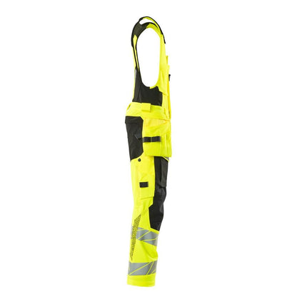 Kombinované nohavice, visiace vrecká, kombinované nohavice ULTIMATE STRETCH, hi-vis žltá/čierna