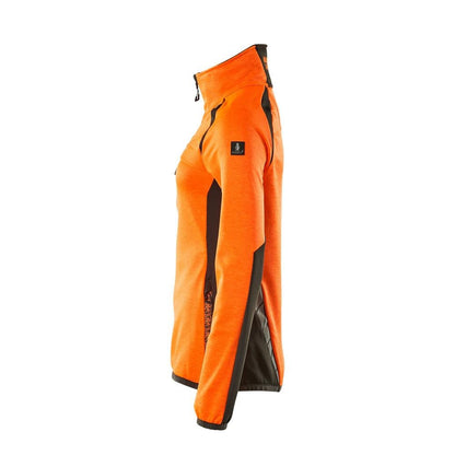 Fleece sveter s krátkym zipsom, dámska mikroflísová bunda