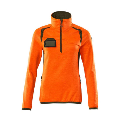Fleece sveter s krátkym zipsom, dámska mikroflísová bunda