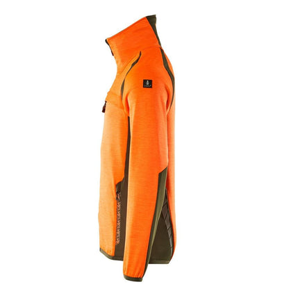 Flísový pulóver s mikroflísovou bundou na zips
