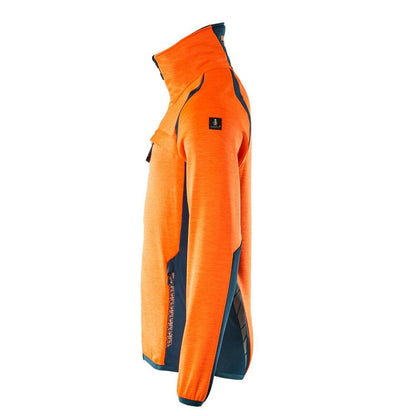 Flísový pulóver s mikroflísovou bundou na zips