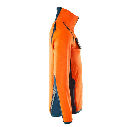 Flísový pulóver s mikroflísovou bundou na zips