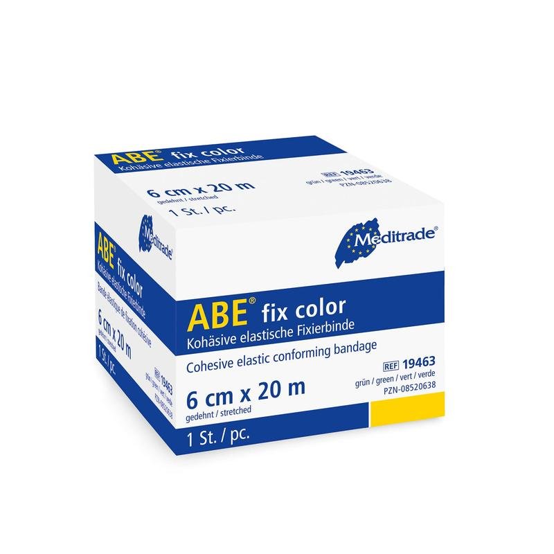 ABE® fix color vysokoelastický fixačný obväz, 6 cm x 20 m