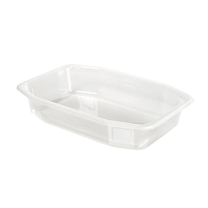 PP miska HMR Transparent PP 215x148 od Duni GmbH je číra, obdĺžniková miska na potraviny z polypropylénu so skosenými stranami a zaoblenými rohmi - ideálna pre rôzne aplikácie.