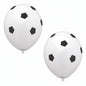 Dva PAPSTAR balóniky "Soccer" (Ø 29 cm) od PAPSTAR GmbH s čiernym futbalovým vzorom sú ideálne ako párty dekorácia na detské narodeniny; k dispozícii v balení po 8 kusov - ideálne na futbalové párty.