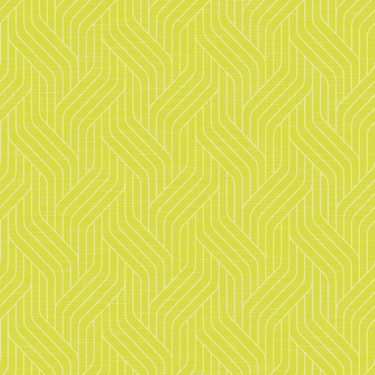 Dunisoft-Servietten 40 x 40 cm 1/4 Falz von Duni GmbH zeigen ein gelbes geometrisches Muster mit ineinandergreifenden weißen Chevrons auf einem strukturierten Hintergrund und verleihen Ihrem stilvoll gedeckten Tisch einen modernen, abstrakten Touch.