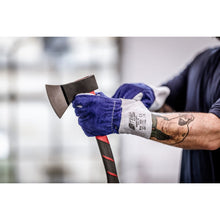 NITRAS CUT F, ochranné rukavice proti porezaniu, šedá / modrá