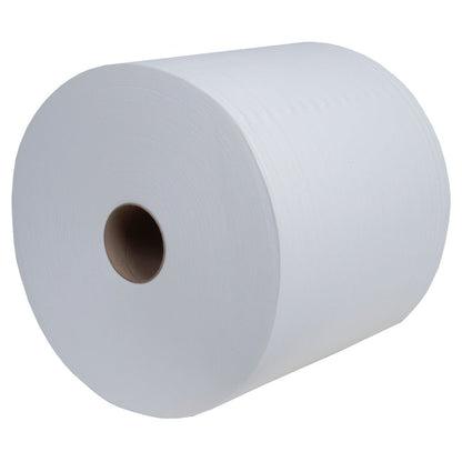 Kimtech® Aviation čistiace utierky Veľká rolka (biela, 1 rolka x 900 utierok, Kimberly-Clark GmbH) pre letecký priemysel a komerčné použitie je zobrazená na bielom pozadí.