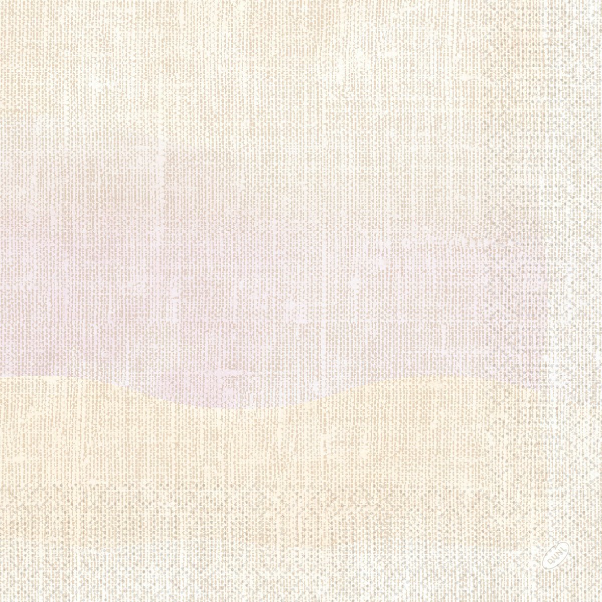 Štruktúrované plátno na pozadí v jemnej béžovej a svetloružovej farbe pripomína pokoj, s viditeľným tkaným vzorom, ktorý pripomína Zellt.Serv od Duni GmbH. 40x40 mm, 3-vrstvové servítky (250 listov papiera), s jemnými vlnovitými prechodmi medzi jednotlivými farebnými plochami.