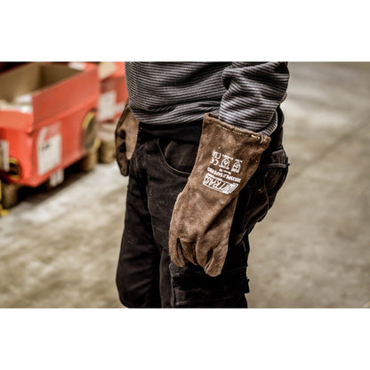 NITRAS SAFE PRO, zváračské rukavice, hnedé, EN 388, EN 12477 štiepenka | Balenie (12 párov)