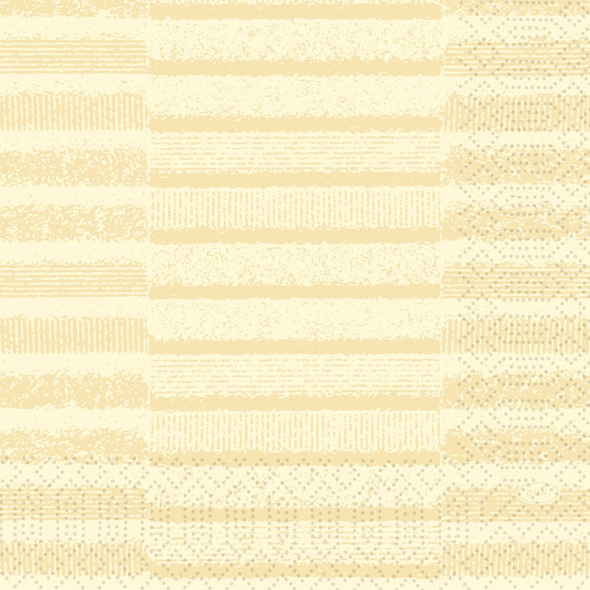 Mriežka z béžových čiar a bodiek na svetlom krémovom pozadí poskytuje štruktúru - ideálne pre elegantné zariadenia ako sú Duni GmbH Zellt.-Servietten 33x33 cm, 3-vrstvové, krémové | Balenie (50 servítok).