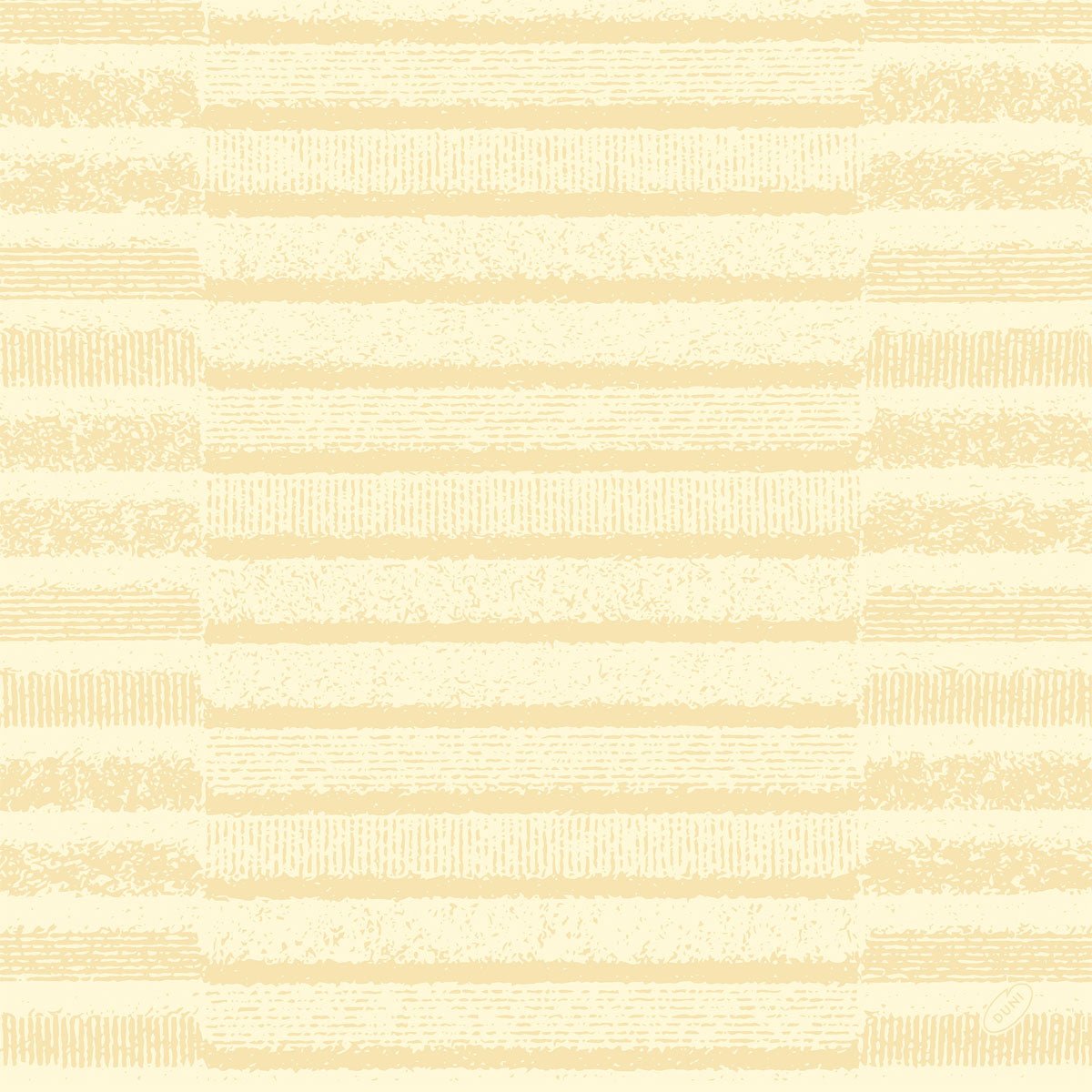 Inšpirované Bio-Dunisoft servítkami 40x40 cm Tessuto krém od Duni GmbH, tento bezšvový vzor zobrazuje štruktúrované béžové a svetlohnedé horizontálne pruhy v ručne kreslenom štýle, ktoré sú na svetlejšom pozadí s rôznou hrúbkou a hustotou.