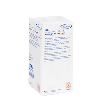 MaiMed-MK-nesterilné gázové obklady 100 kusov/papierové vrecko