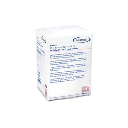 MaiMed-MK-nesterilné gázové obklady 100 kusov/papierové vrecko