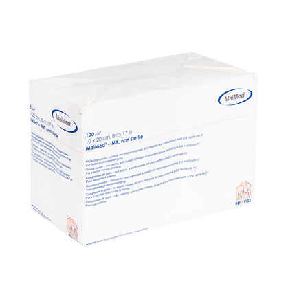 MaiMed-MK-nesterilné gázové obklady 100 kusov/papierové vrecko