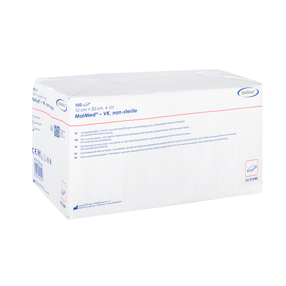 MaiMed-VK nesterilné fleecové obklady 100 kusov/papierové vrecko