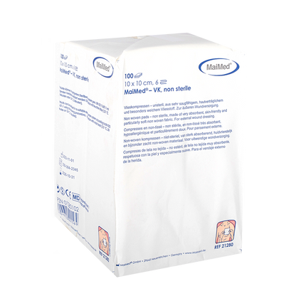 MaiMed-VK nesterilné fleecové obklady 100 kusov/papierové vrecko