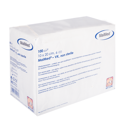 MaiMed-VK nesterilné fleecové obklady 100 kusov/papierové vrecko