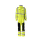 Overal, vrecká na kolenách, strečové vložky v kombinácii Multisafe, hi-vis žltá/čierno-modrá