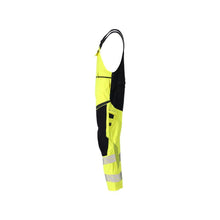 Montérky, vrecká na kolenách, strečové vložky Montérky Multisafe, hi-vis žltá/čierno-modrá