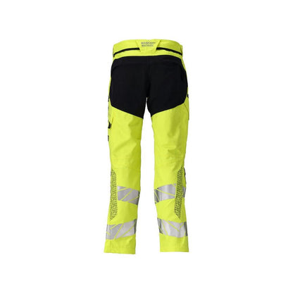 Nohavice s vreckami na kolenách, strečovými vložkami Nohavice Multisafe, hi-vis žltá/čierno-modrá