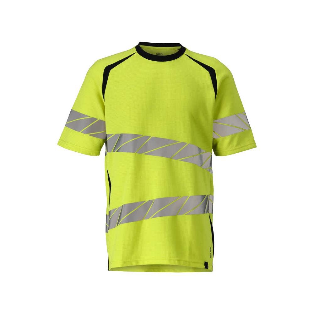 Tričko moderného strihu Multisafe, hi-vis žltá/čierno-modrá