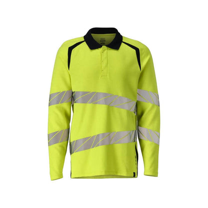 Polokošeľa, polokošeľa s dlhým rukávom Multisafe, hi-vis žltá/čierno-modrá