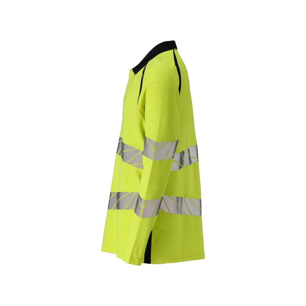Polokošeľa, polokošeľa s dlhým rukávom Multisafe, hi-vis žltá/čierno-modrá
