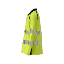 Polokošeľa, polokošeľa s dlhým rukávom Multisafe, hi-vis žltá/čierno-modrá