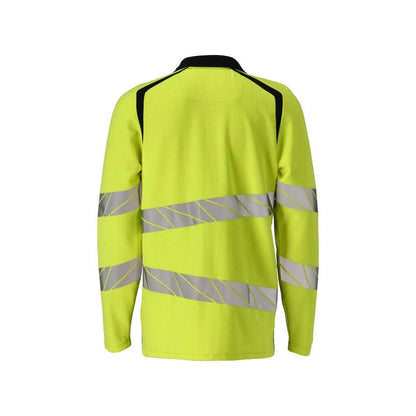 Polokošeľa, polokošeľa s dlhým rukávom Multisafe, hi-vis žltá/čierno-modrá