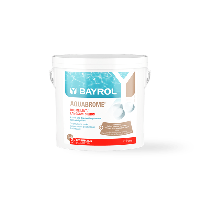 BAYROL Aquabrome® Bromtablety 5 kg vedro na dlhodobú dezinfekciu bazénov | Vedro (5 kg) 