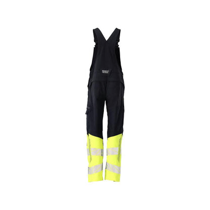 Dungarey, vrecká na kolenách, strečové vložky Montérky Multisafe, čierna modrá/hi-vis žltá
