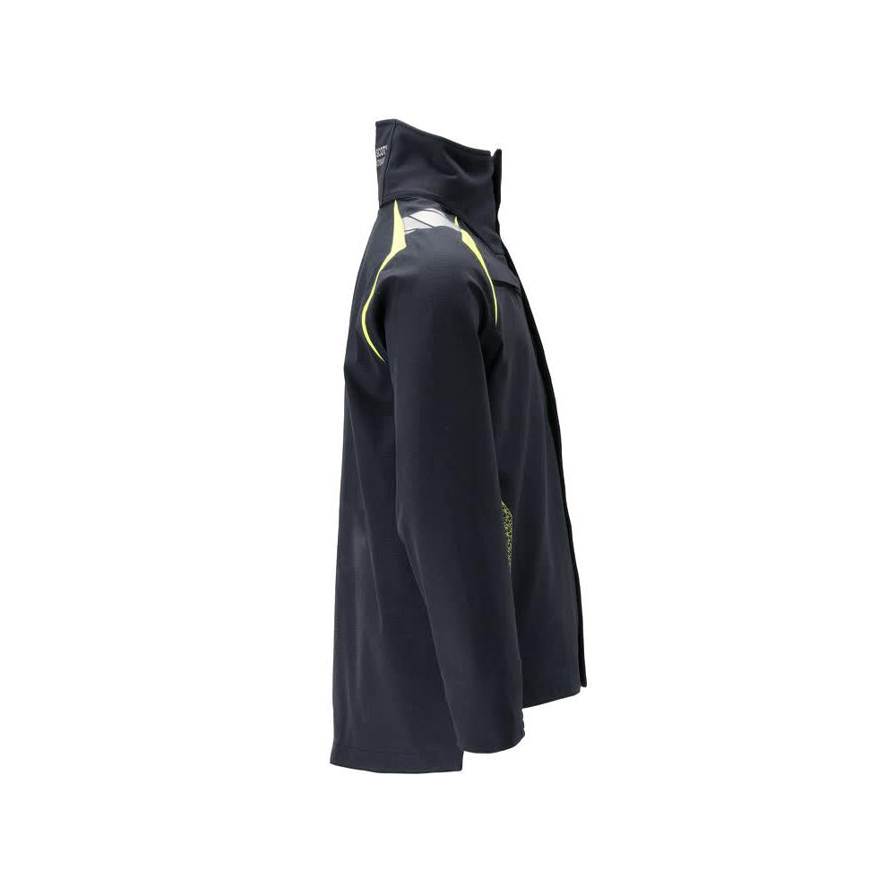 Bunda Hard Shell Jacket Multisafe, čierna modrá/hi-vis žltá