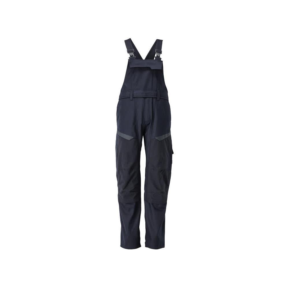 Dungarey, vrecká na kolenách, strečové vložky Montérky Multisafe, čierna modrá/hi-vis žltá