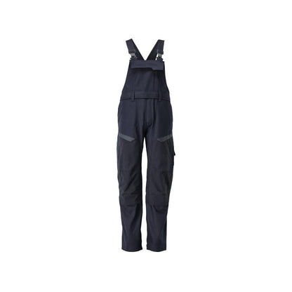 Dungarey, vrecká na kolenách, strečové vložky Montérky Multisafe, čierna modrá/hi-vis žltá