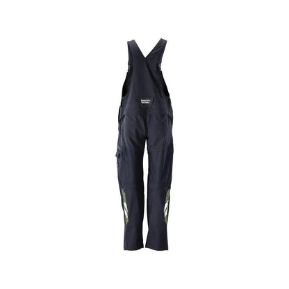 Dungarey, vrecká na kolenách, strečové vložky Montérky Multisafe, čierna modrá/hi-vis žltá