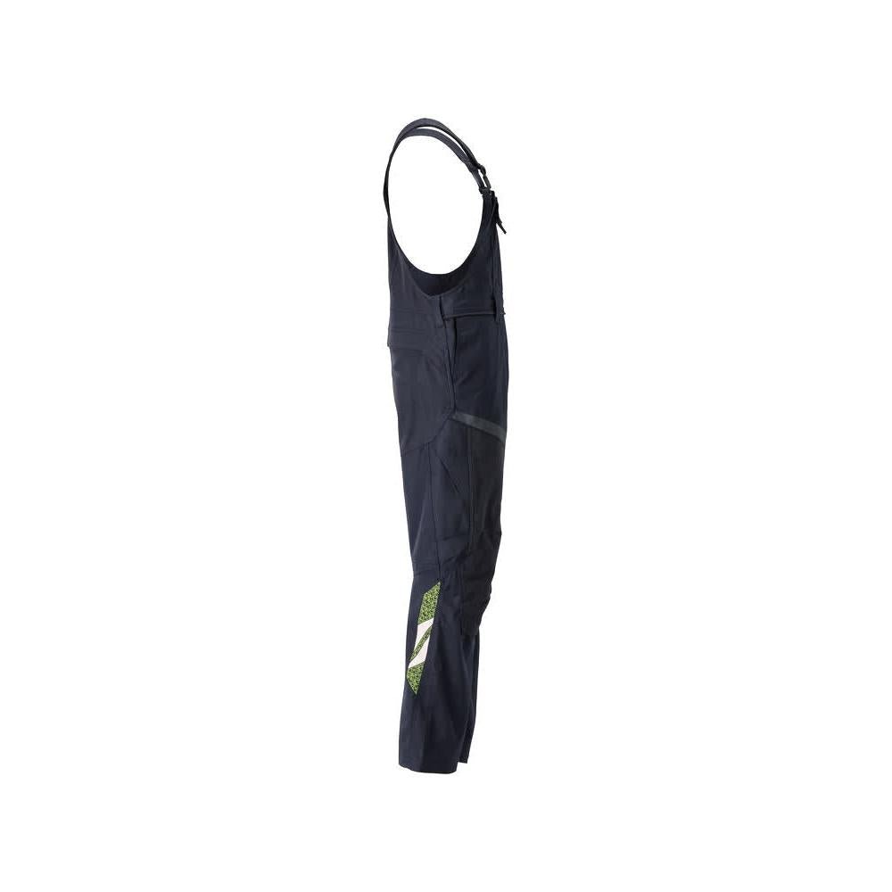 Dungarey, vrecká na kolenách, strečové vložky Montérky Multisafe, čierna modrá/hi-vis žltá