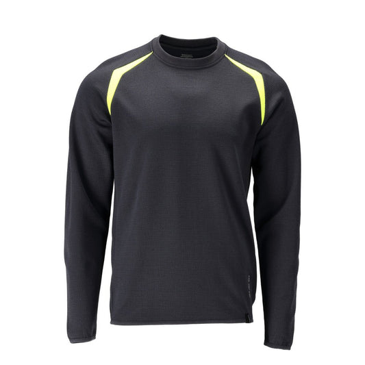 Mikina moderného strihu Mikina Multisafe, čierna modrá/hi-vis žltá