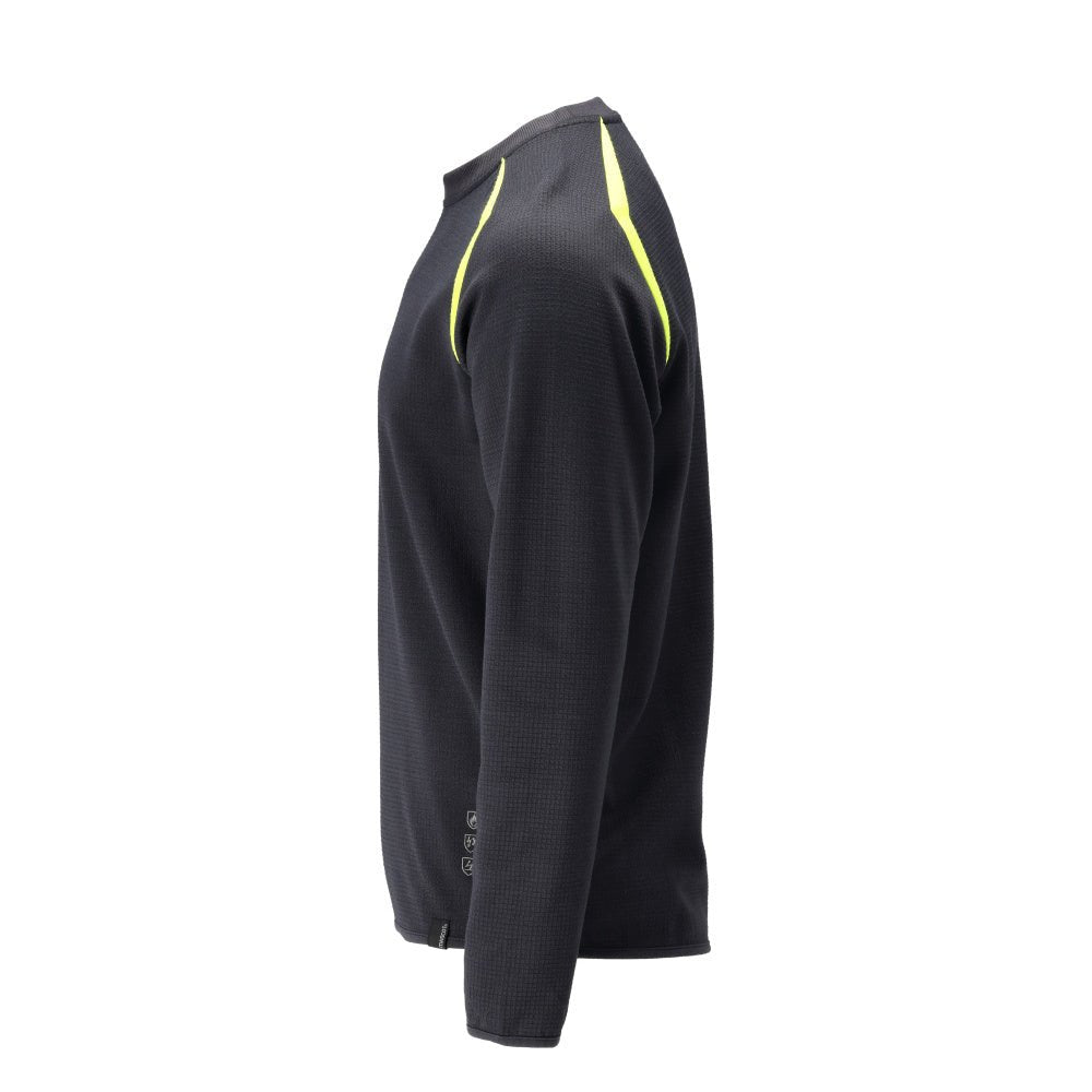 Mikina moderného strihu Mikina Multisafe, čierna modrá/hi-vis žltá