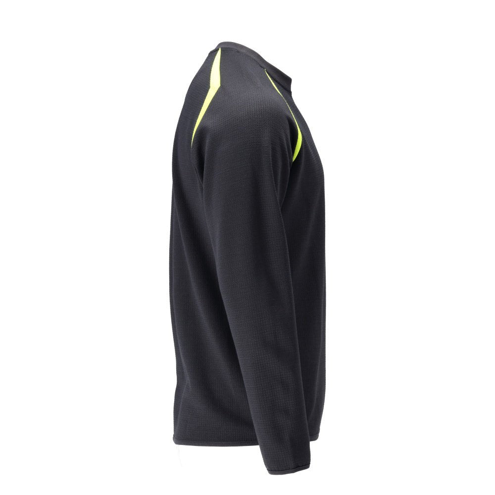 Mikina moderného strihu Mikina Multisafe, čierna modrá/hi-vis žltá