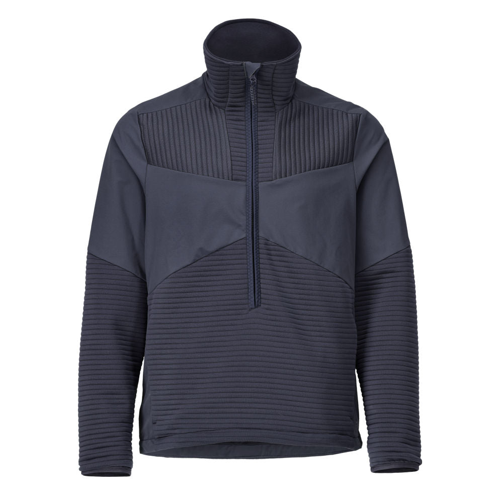 Fleece sveter, krátky zips, mikroflísová podšívka bundy