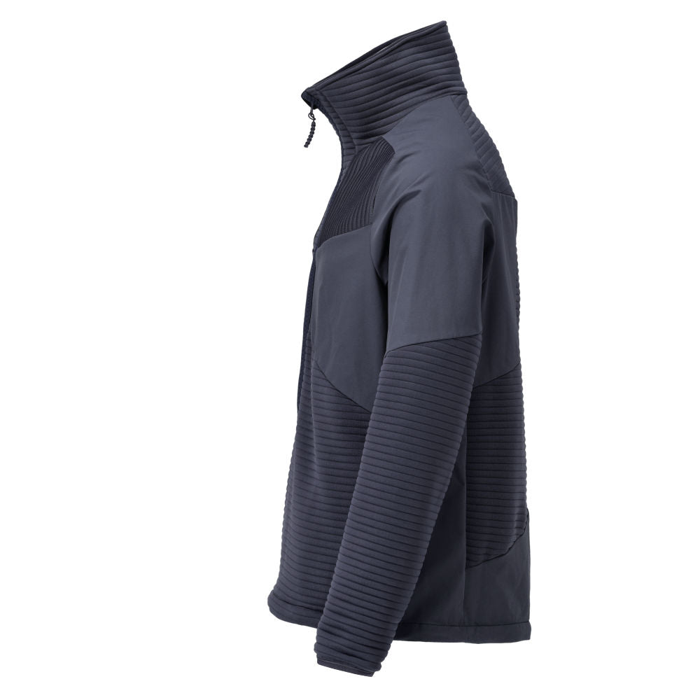 Fleece sveter, krátky zips, mikroflísová podšívka bundy