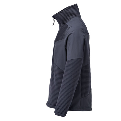 Fleece sveter, krátky zips, mikroflísová podšívka bundy