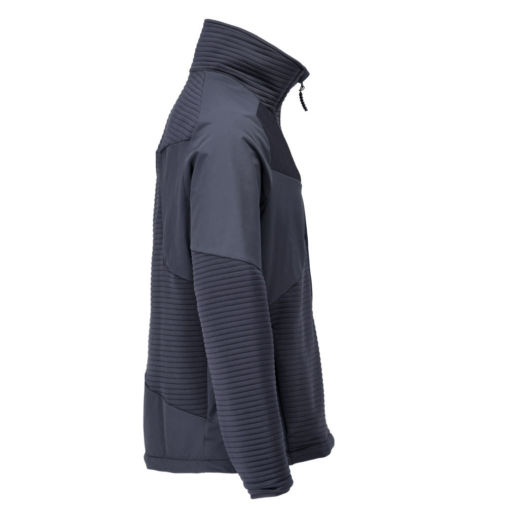 Fleece sveter, krátky zips, mikroflísová podšívka bundy