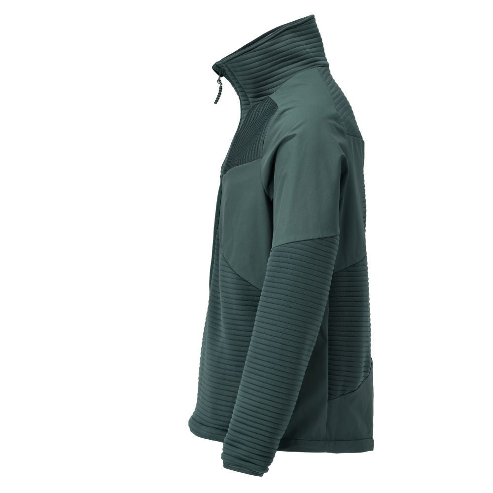 Fleece sveter, krátky zips, mikroflísová podšívka bundy