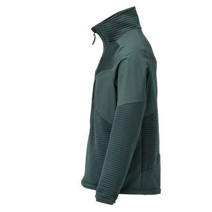 Fleece sveter, krátky zips, mikroflísová podšívka bundy