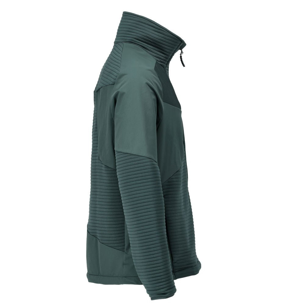 Fleece sveter, krátky zips, mikroflísová podšívka bundy