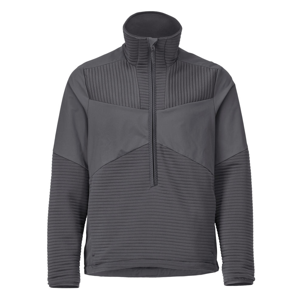 Fleece sveter, krátky zips, mikroflísová podšívka bundy