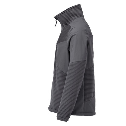 Fleece sveter, krátky zips, mikroflísová podšívka bundy